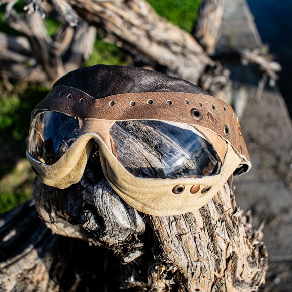 Hand Made Leather goggles, Burningman Approved - Picture 4 of 8